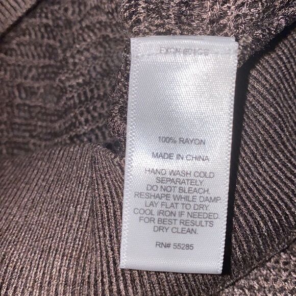 ✨ HP✨Express Mesh Dolman Open Stitch Knit Brown Sweater✨ - Picture 6 of 6